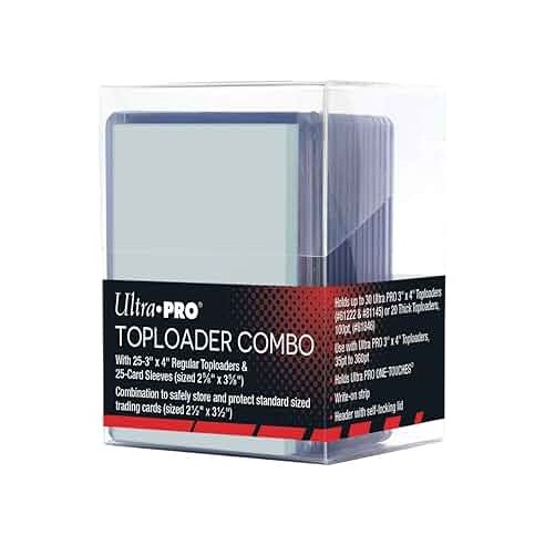 Ultra Pro - 15216 - Toploader Combo Trasparente 3" x 4" Clear Regular (25 pezzi)