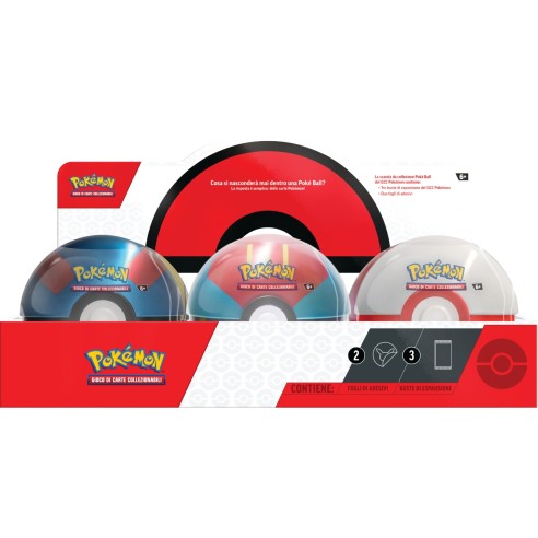 Display 6 x Pokemon - Tin Poke Ball - Ottobre 24 - ITA
