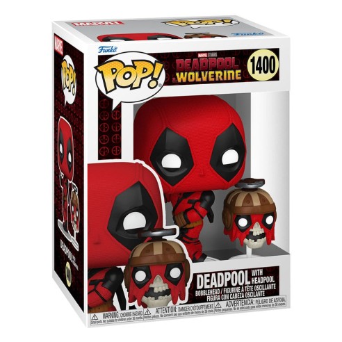 Deadpool and Wolverine POP Buddy! Vinyl Figure Deadpool and Headpool 9 cm