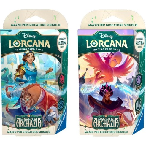 Disney Lorcana - Capitolo 7 - L’isola Di Archazia - Display 8 Starter Deck - ITA