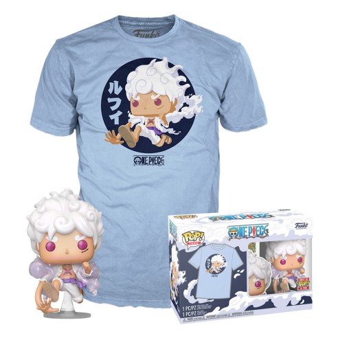 One Piece - Pop Funko e Tee Box Luffy Fifth Gear Exclusive 9 Cm (T-Shirt M)