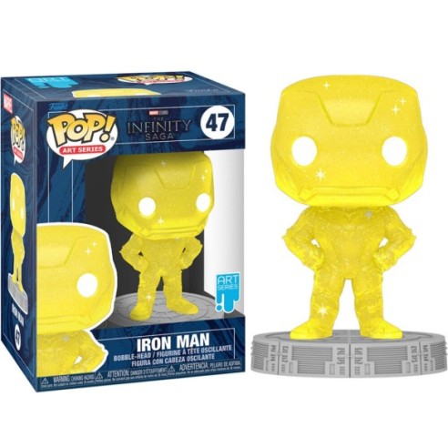 Infinity Saga POP! Artist Series Vinyl Figure Iron Man (Yellow) 9 cm