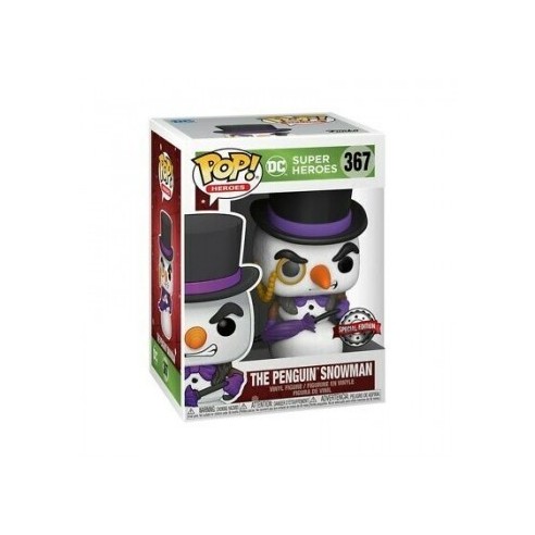 DC Super Heroes POP! Heroes Vinyl Figure Penguin Snowman Exclusive 9 cm