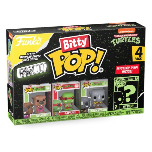 Bitty Teenage Mutant Ninja Turtles POP! Vinyl Figure 4-Pack Splinter 2,5 cm