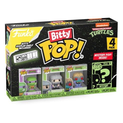 Bitty Teenage Mutant Ninja Turtles POP! Vinyl Figure 4-Pack Donatello 2,5 cm