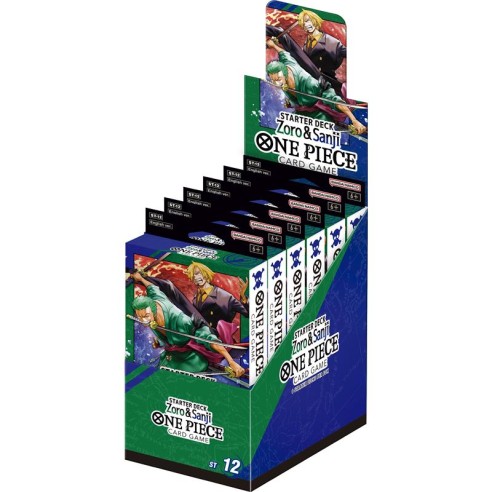 Display 6x One Piece Card Game Starter Deck - Zoro and Sanji - ST-12 - ENG