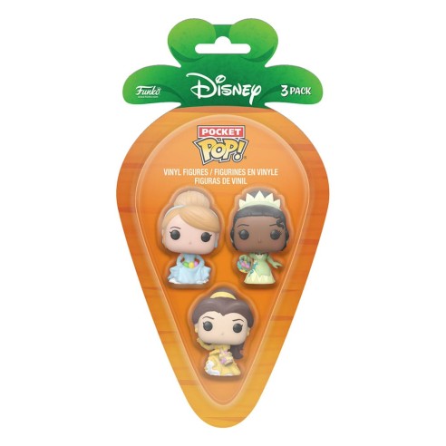 Carrot Blister Pocket POP - Disney Princess - Cinderella - Tiana - Bella - 4 cm