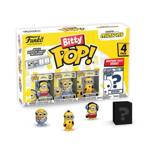 Bitty Minions POP! Vinyl Figure 4-Pack Roller Skating Stuart 2,5 cm