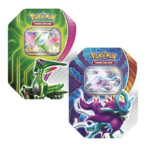 Pokémon Scarlatto e Violetto -  Scontro Paradossale - Tin da Collezione Acquecrespe-ex e Fogliaferrea-ex - ITA