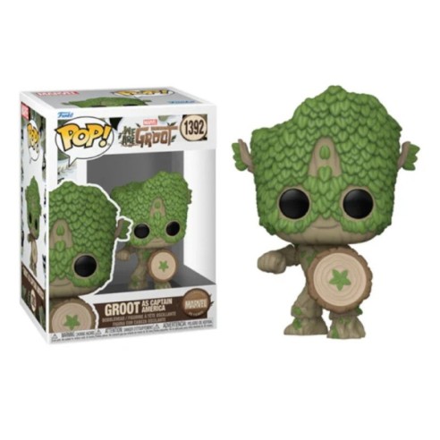 We Are Groot POP! Movies Vinyl Figure Captain America 9 cm